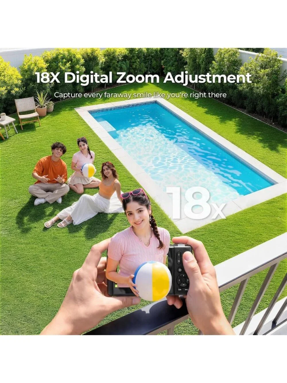 80MP Wi-Fi Digital Camera for Photography - 5K Resolution, 3